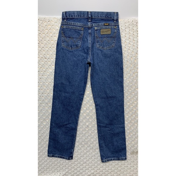 Wrangler Boys Jeans Size 16 Slim 13BGSHD Classic Cowboy Western Blue Denim - Picture 1 of 11